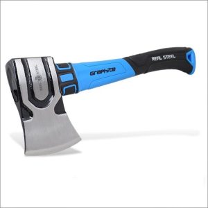 AXE HAMMER HEAD SMALL GRAPH. HANDLE REAL STEEL