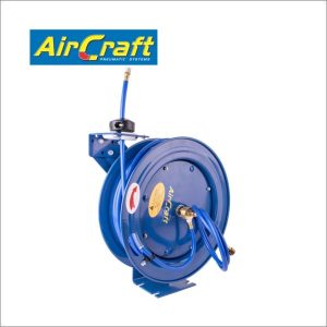 AIR HOSE REEL 8 X12MM PU HOSE 15M WITH 1/4'BSP FITTING METAL CASE